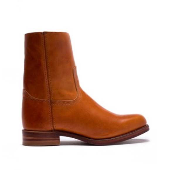 Frye Campus Men's Cognac Leather Boots - Picture 3 of 6